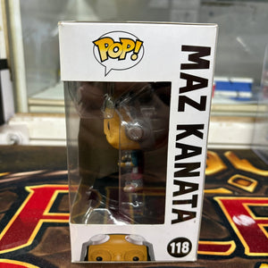 Funko Pop Vinyl Star Wars Maz Kanata #118 The Force Awakens FRENLY BRICKS - Open 7 Days