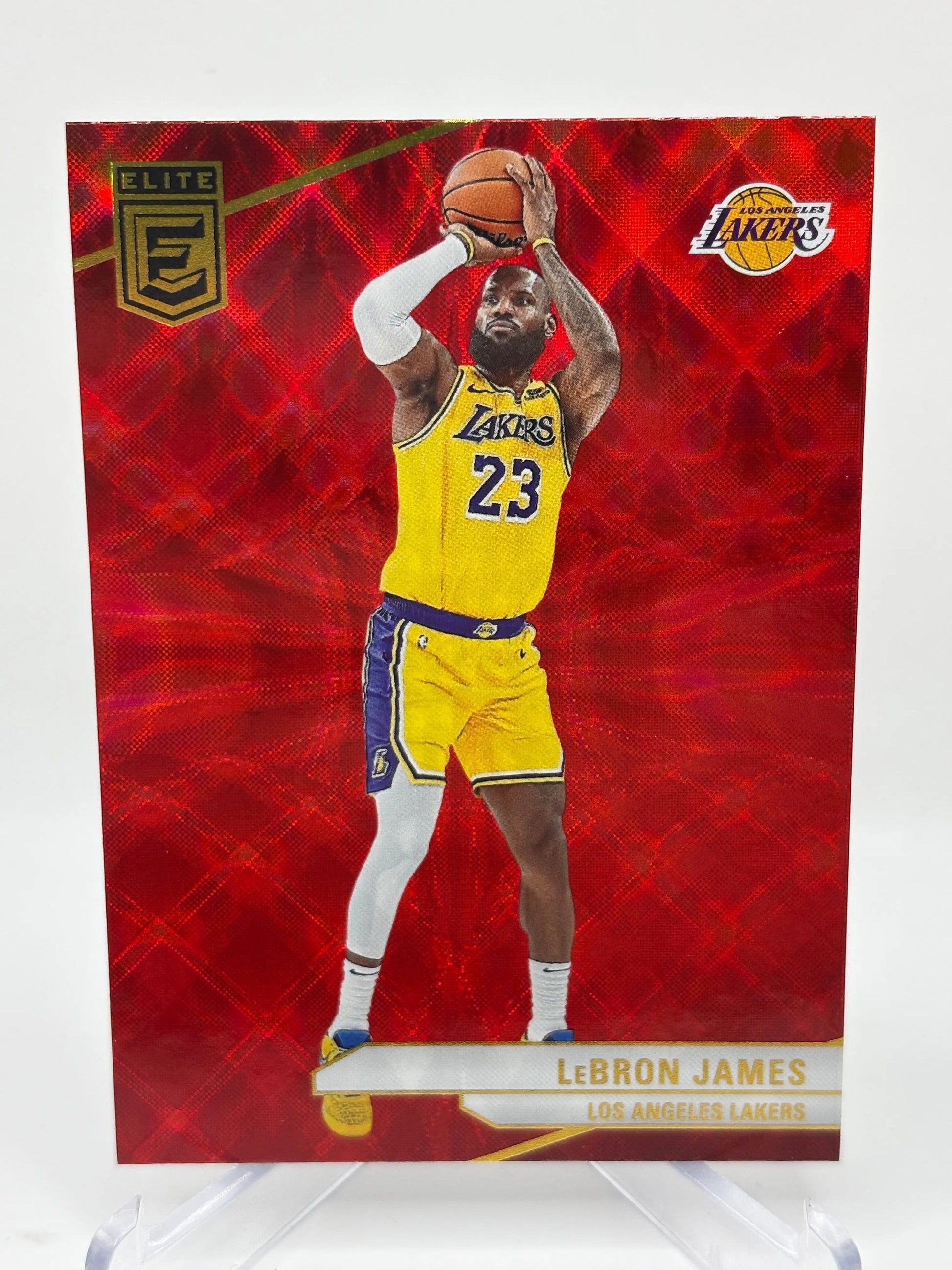 2023-24 Panini Donruss Elite Basketball International Red #153 Lebron James FRENLY BRICKS - Open 7 Days