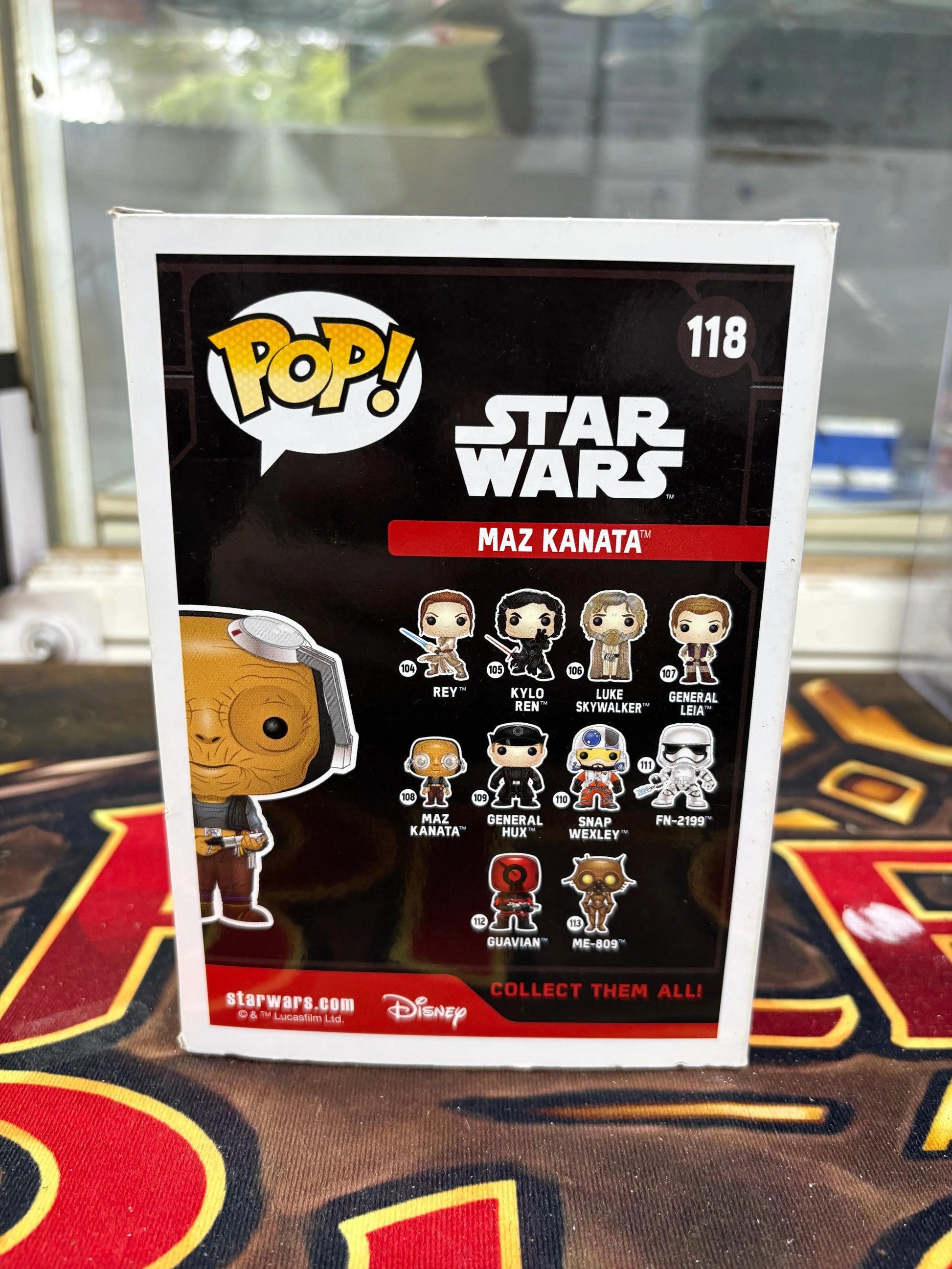 Funko Pop Vinyl Star Wars Maz Kanata #118 The Force Awakens FRENLY BRICKS - Open 7 Days