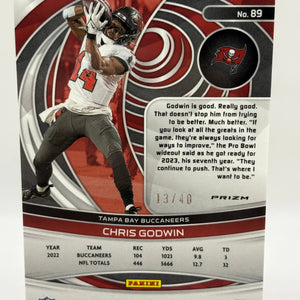 2023 Panini Spectra Football #89 Chris Godwin /40 Cracked Ice FRENLY BRICKS - Open 7 Days