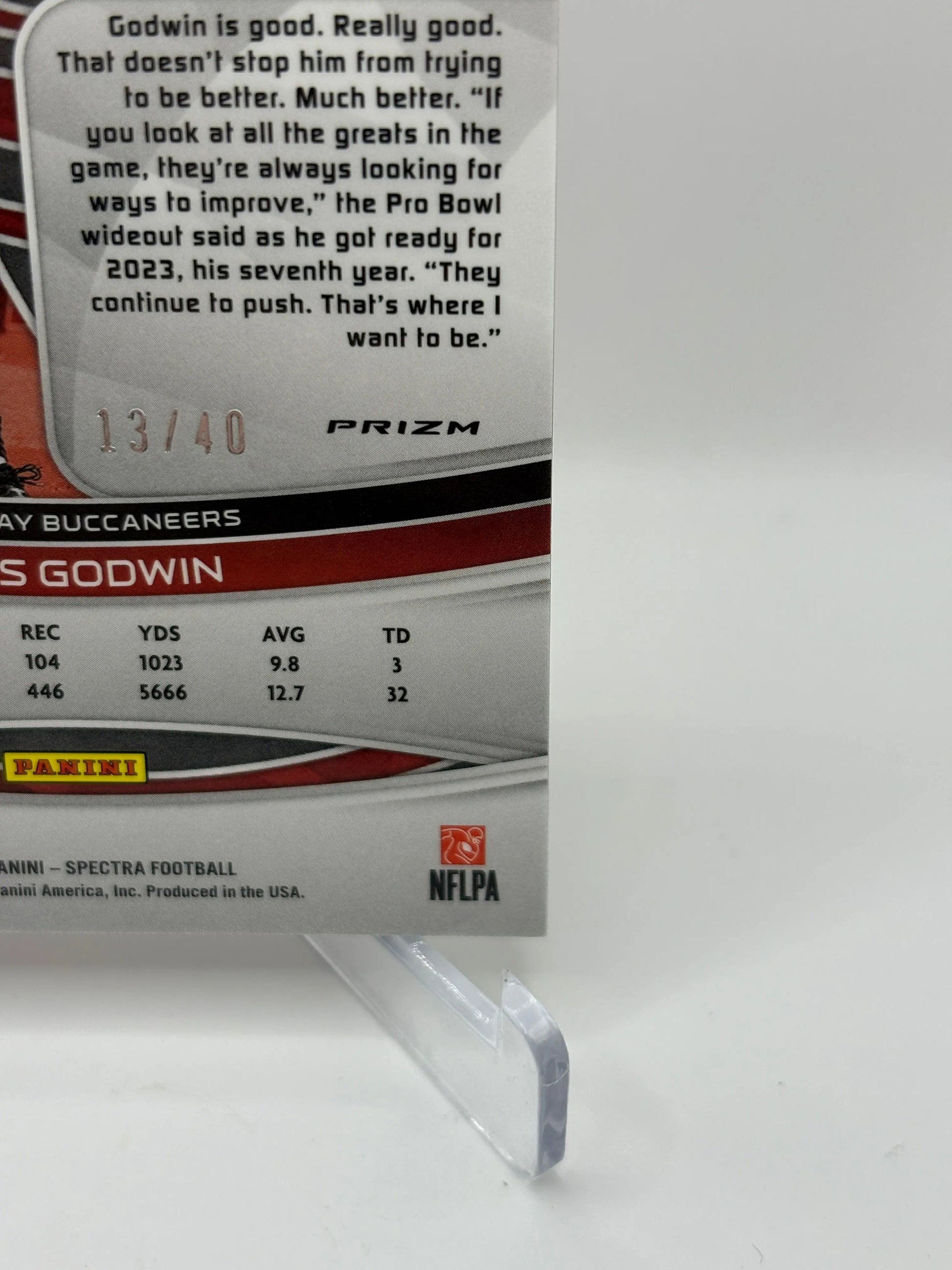 2023 Panini Spectra Football #89 Chris Godwin /40 Cracked Ice FRENLY BRICKS - Open 7 Days