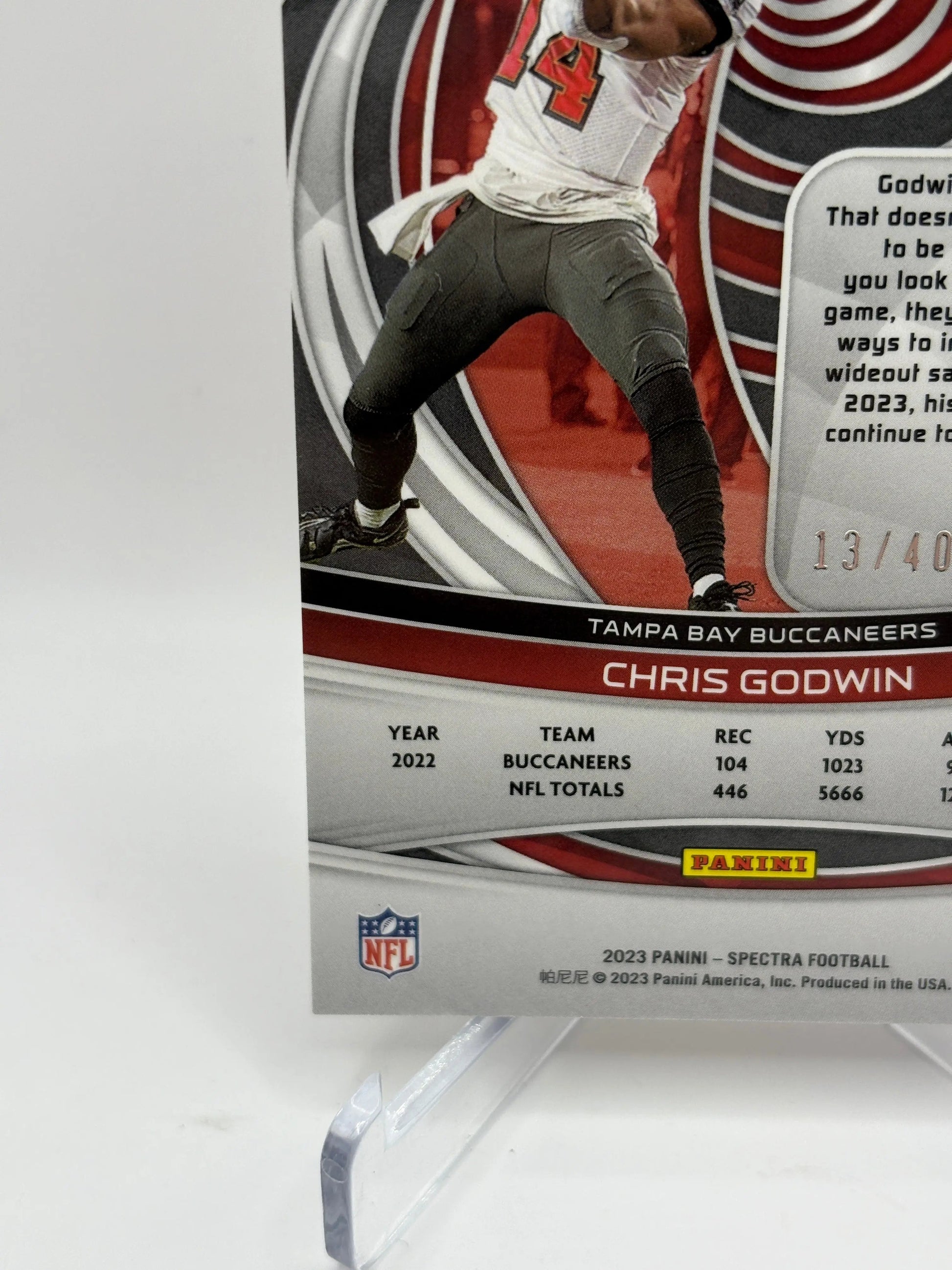 2023 Panini Spectra Football #89 Chris Godwin /40 Cracked Ice FRENLY BRICKS - Open 7 Days