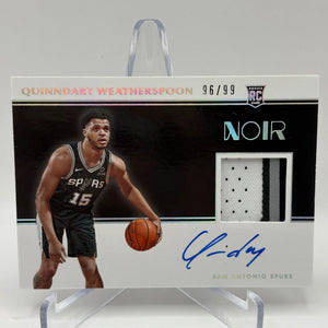 2019-20 Panini Noir Basketball #370 Quinndary Weatherspoon /99 RPA Auto FRENLY BRICKS - Open 7 Days