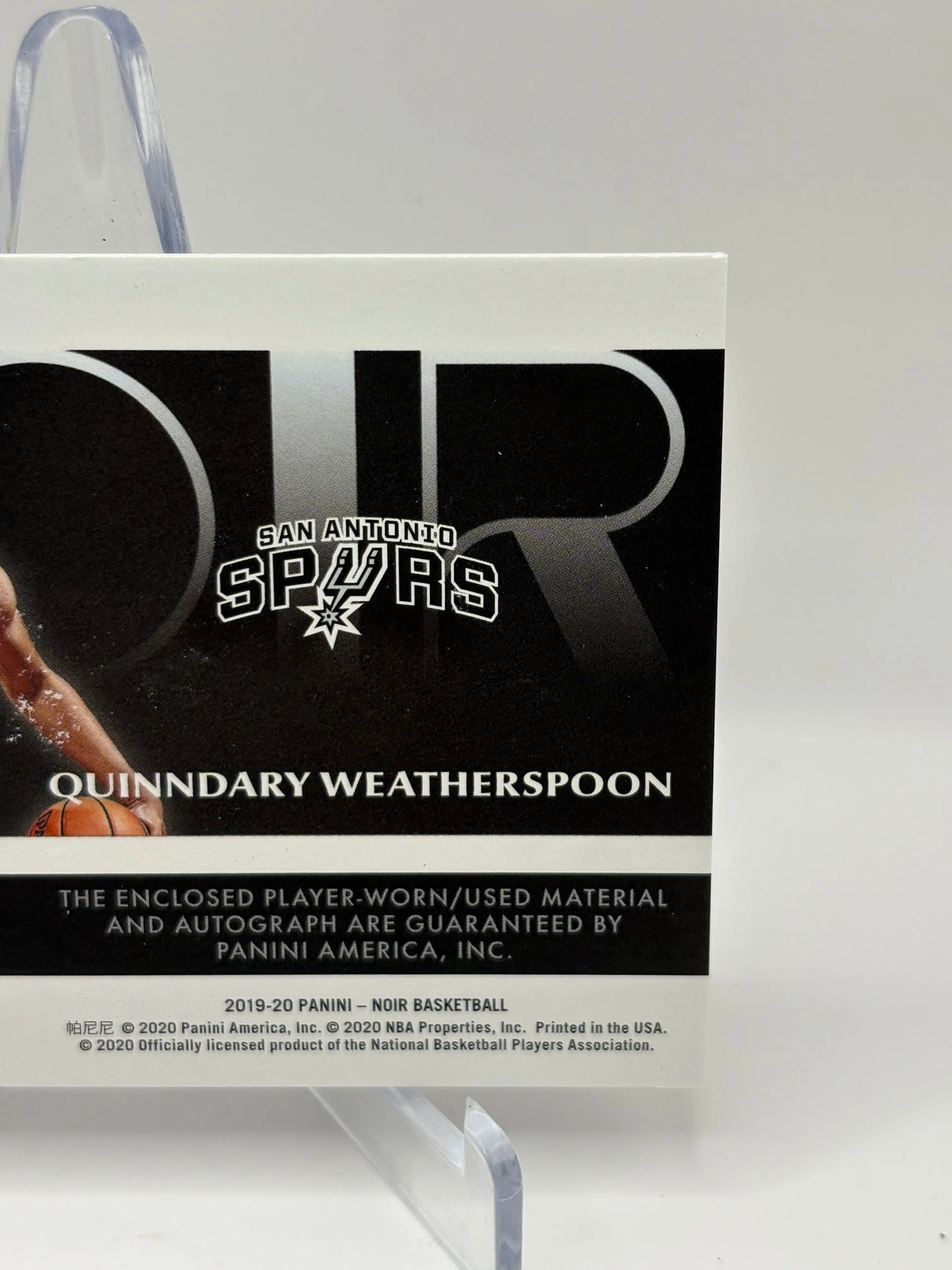 2019-20 Panini Noir Basketball #370 Quinndary Weatherspoon /99 RPA Auto FRENLY BRICKS - Open 7 Days