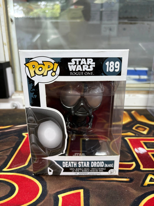 Funko Pop! Vinyl: Star Wars - Death Star Droid - (Black) #189 FRENLY BRICKS - Open 7 Days
