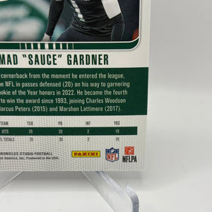 2022 Panini Chronicles Studio Football #STU-33 Ahmad “Sauce” Gardner /149 FRENLY BRICKS - Open 7 Days