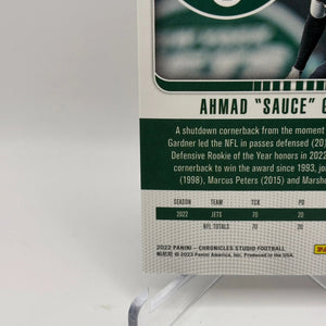 2022 Panini Chronicles Studio Football #STU-33 Ahmad “Sauce” Gardner /149 FRENLY BRICKS - Open 7 Days
