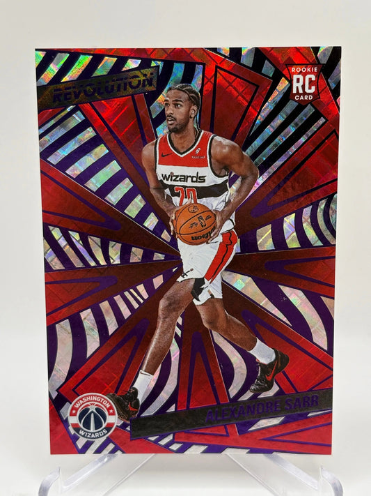 2024-25 Panini Revolution Basketball #106 Alexandre Sarr 99/99 Rookie Cosmic FRENLY BRICKS - Open 7 Days