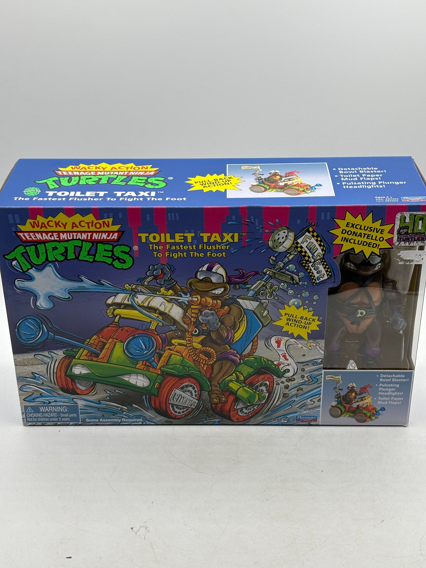 TMNT Teenage Mutant Ninja Turtles Donatello with Toilet Taxi Classic Action FRENLY BRICKS - Open 7 Days