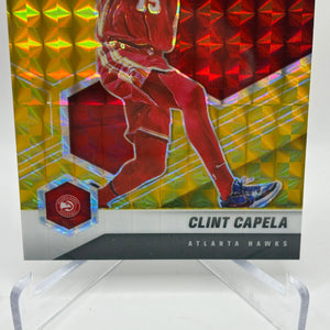 2020-21 Panini Mosaic Basketball #102 Clint Capela 04/10 Gold Prizm FRENLY BRICKS - Open 7 Days