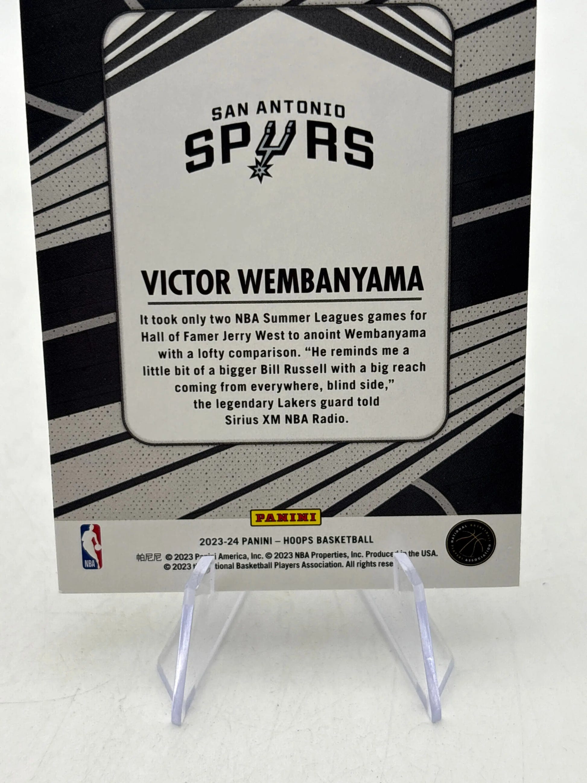 2023-24 Panini Hoops Basketball - #33 Victor Wembanyama We Got Next Rookie Card FRENLY BRICKS - Open 7 Days image 4
