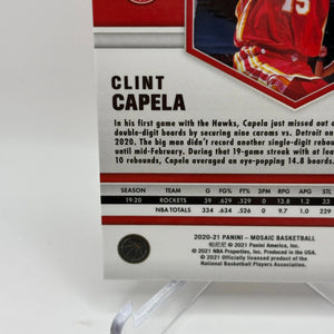 2020-21 Panini Mosaic Basketball #102 Clint Capela 04/10 Gold Prizm FRENLY BRICKS - Open 7 Days