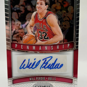 2019-20 Panini Prizm Basketball #PM-WPD Will Perdue Auto Penmanship FRENLY BRICKS - Open 7 Days