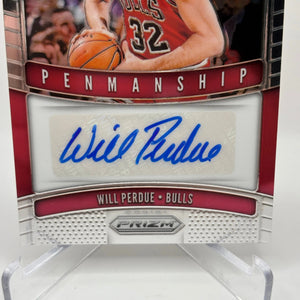 2019-20 Panini Prizm Basketball #PM-WPD Will Perdue Auto Penmanship FRENLY BRICKS - Open 7 Days
