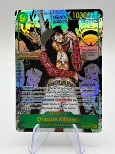 One Piece TCG OP14 - Dracule Mihawk OP14-119 Sec* Alternate Art Manga NM / M