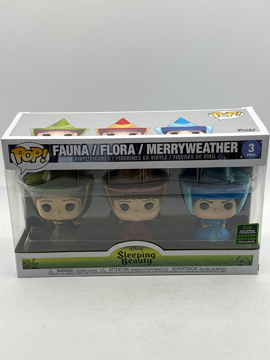 Funko POP! Sleepimg Beauty 3 Pack - Fauna, Flora, Merryweather 2020 Spring FRENLY BRICKS - Open 7 Days