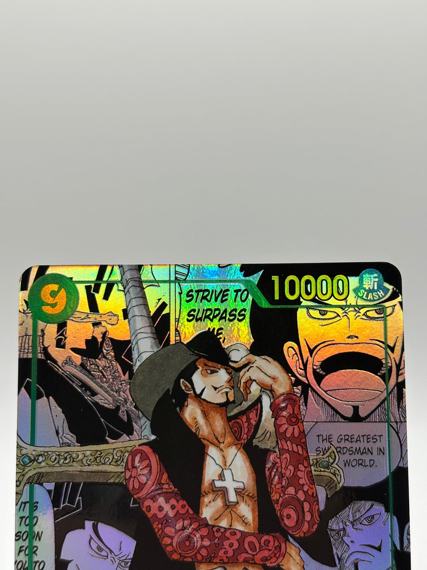 One Piece TCG OP14 - Dracule Mihawk OP14-119 Sec* Alternate Art Manga NM / M FRENLY BRICKS - Open 7 Days