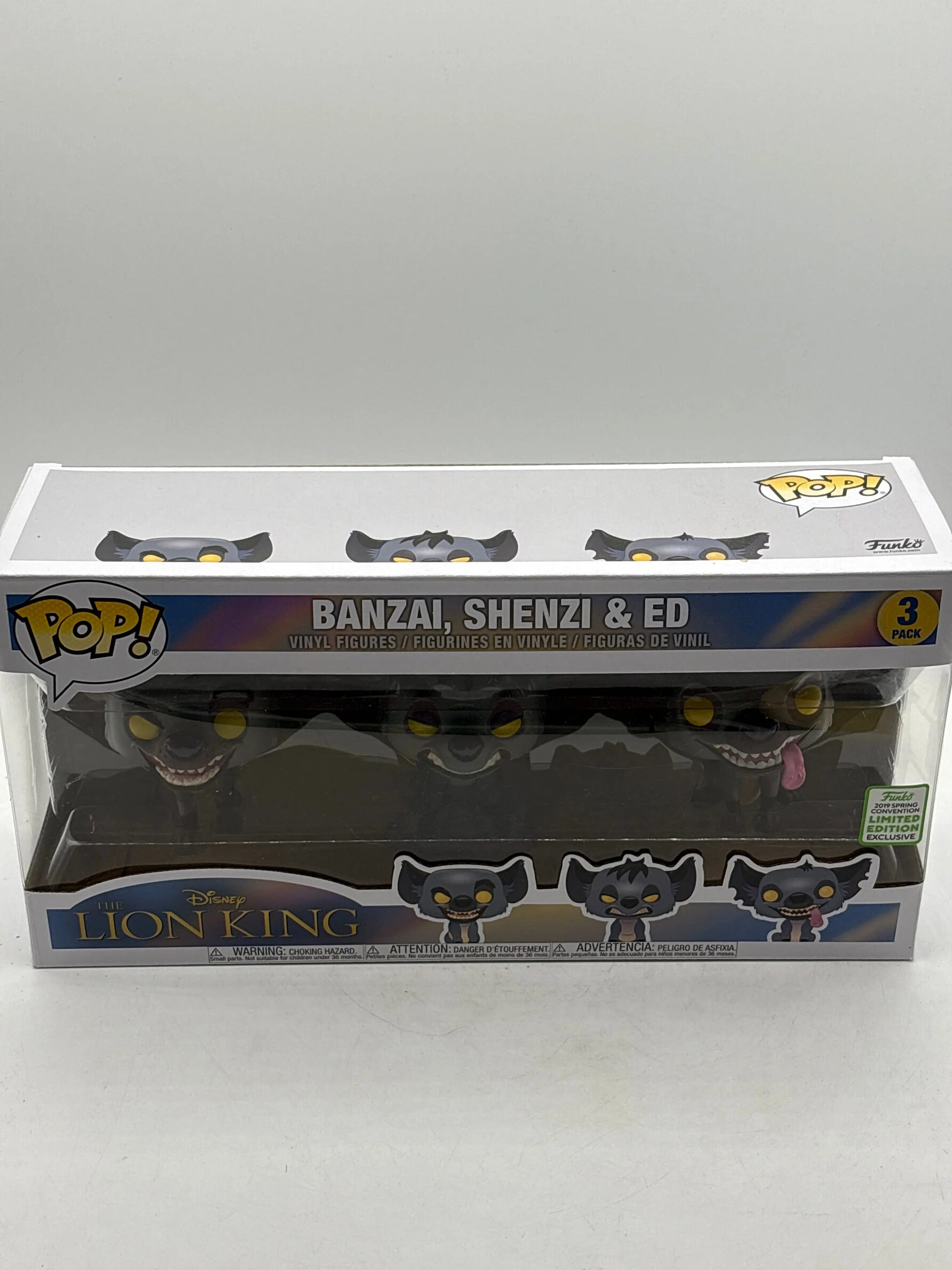 Funko Pop! Disney Lion King Hyenas Banzai, Shenzi & Ed 3 Pack 2019 Spring FRENLY BRICKS - Open 7 Days image 1