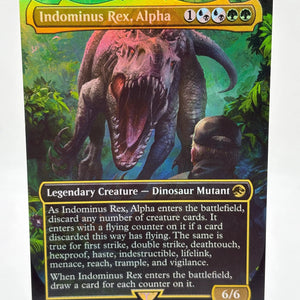 Magic The Gathering - Indominus Rex, Alpha Rare #0014 REX LP FRENLY BRICKS - Open 7 Days