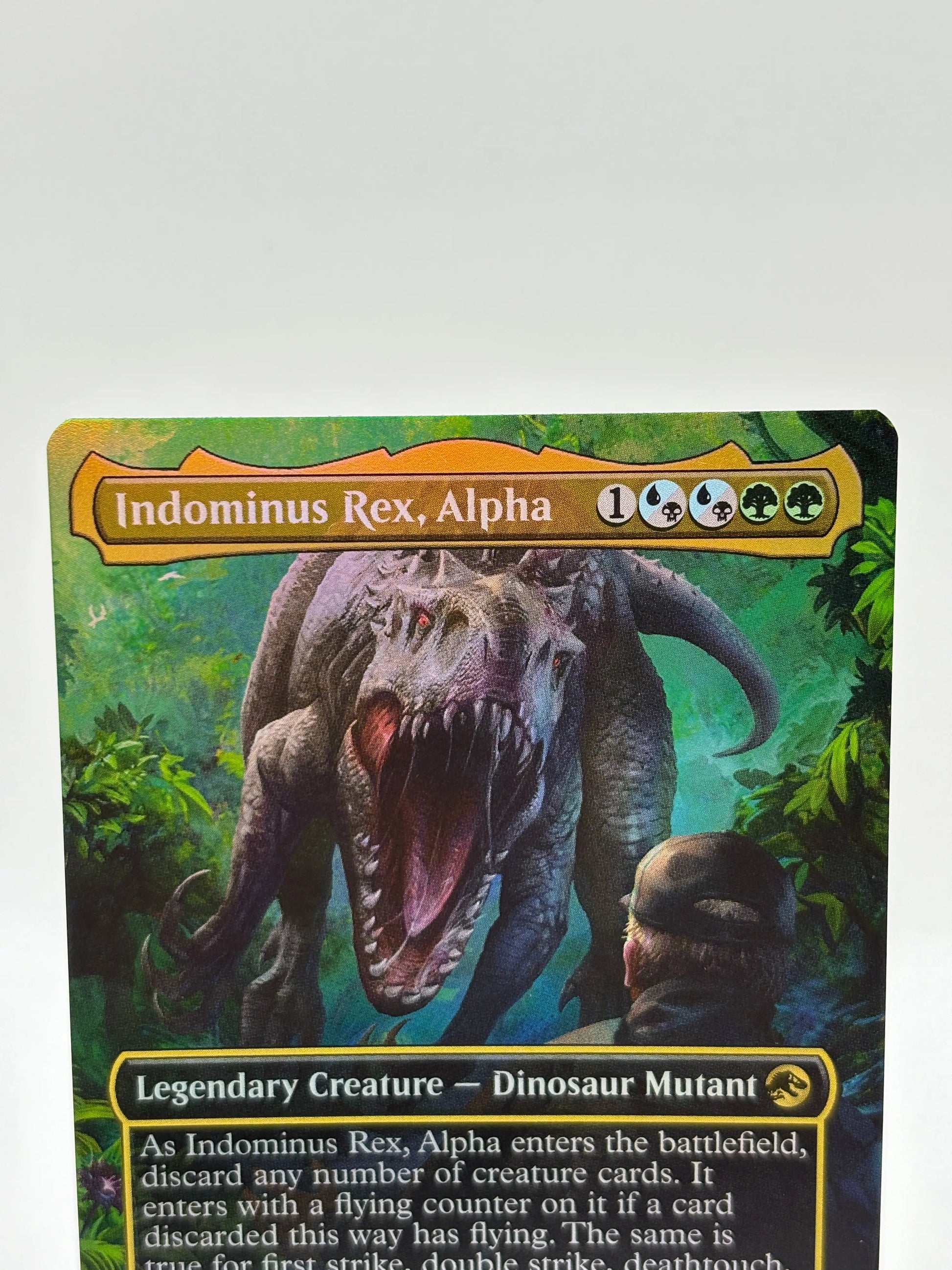 Magic The Gathering - Indominus Rex, Alpha Rare #0014 REX LP FRENLY BRICKS - Open 7 Days