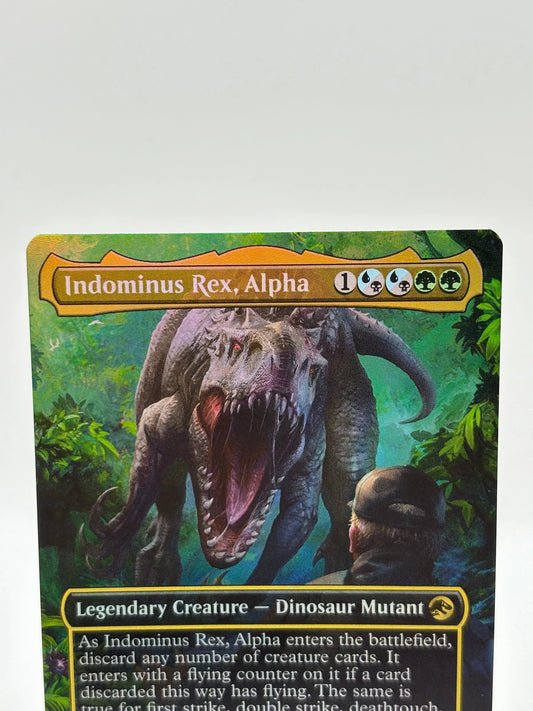 Magic The Gathering - Indominus Rex, Alpha Rare #0014 REX LP FRENLY BRICKS - Open 7 Days