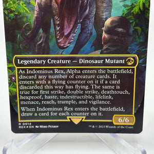 Magic The Gathering - Indominus Rex, Alpha Rare #0014 REX LP FRENLY BRICKS - Open 7 Days