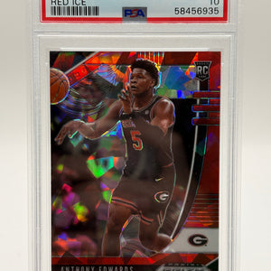 PSA 10 2020-21 Panini Prizm DP - Red Ice Prizm #41 Anthony Edwards (RC) FRENLY BRICKS - Open 7 Days