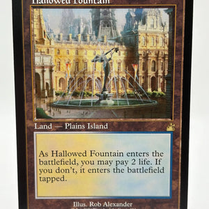 Magic The Gathering - Hallowed Fountain Retro Frame #404 Ravnica Remastered LP FRENLY BRICKS - Open 7 Days