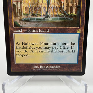 Magic The Gathering - Hallowed Fountain Retro Frame #404 Ravnica Remastered LP FRENLY BRICKS - Open 7 Days