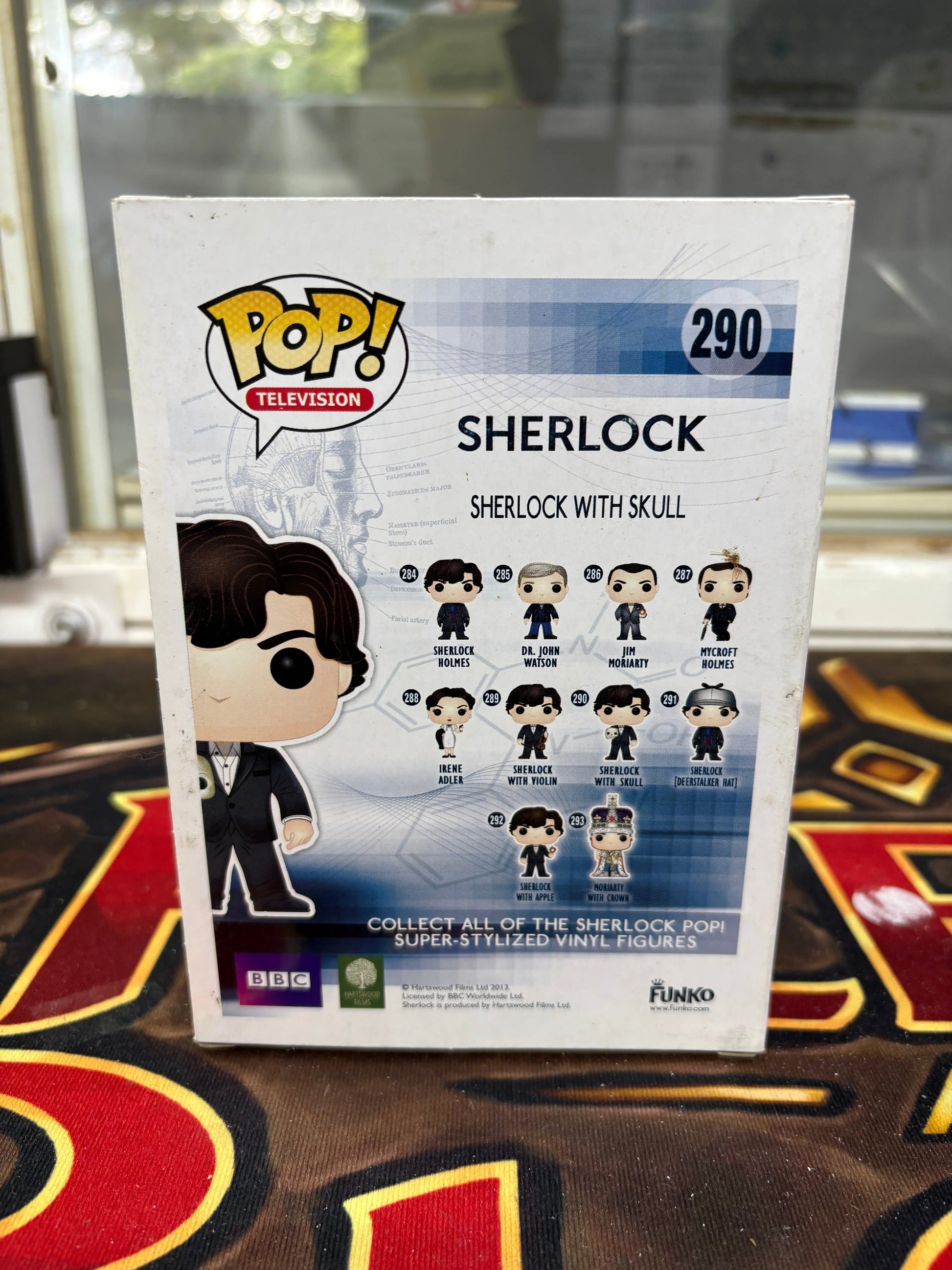 Funko POP! Television Sherlock With Skull #290 FRENLY BRICKS - Open 7 Days