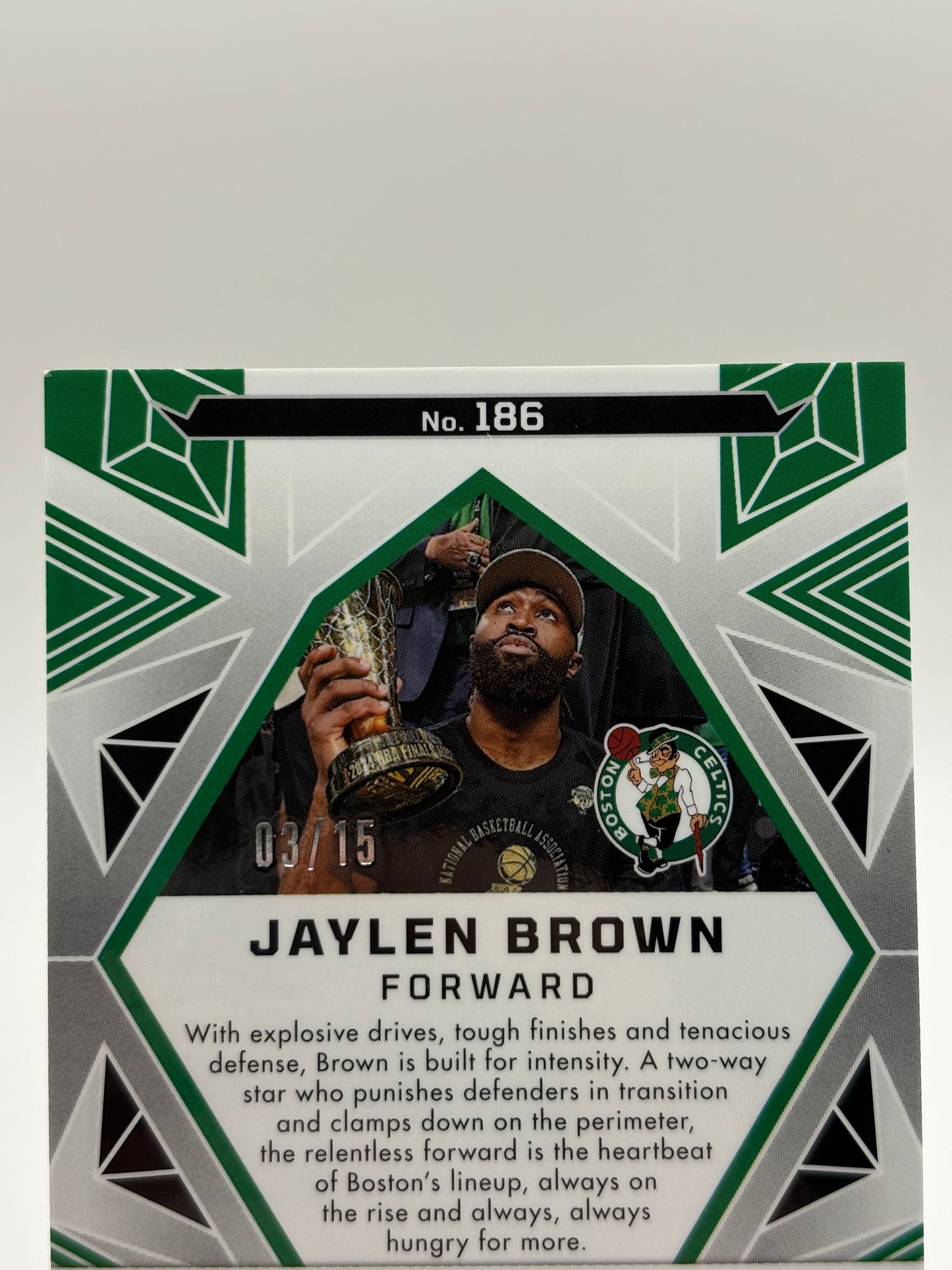 2024-25 Obsidian Jaylen Brown Electric Etch Hot Springs 3/15 Celtics FRENLY BRICKS - Open 7 Days