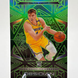 2024-25 Panini Obsidian Dalton Knecht RC Electric Etch Green /25 BOOK END Lakers FRENLY BRICKS - Open 7 Days