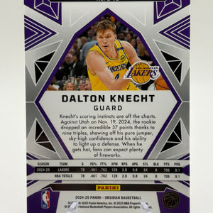 2024-25 Panini Obsidian Dalton Knecht RC Electric Etch Green /25 BOOK END Lakers FRENLY BRICKS - Open 7 Days
