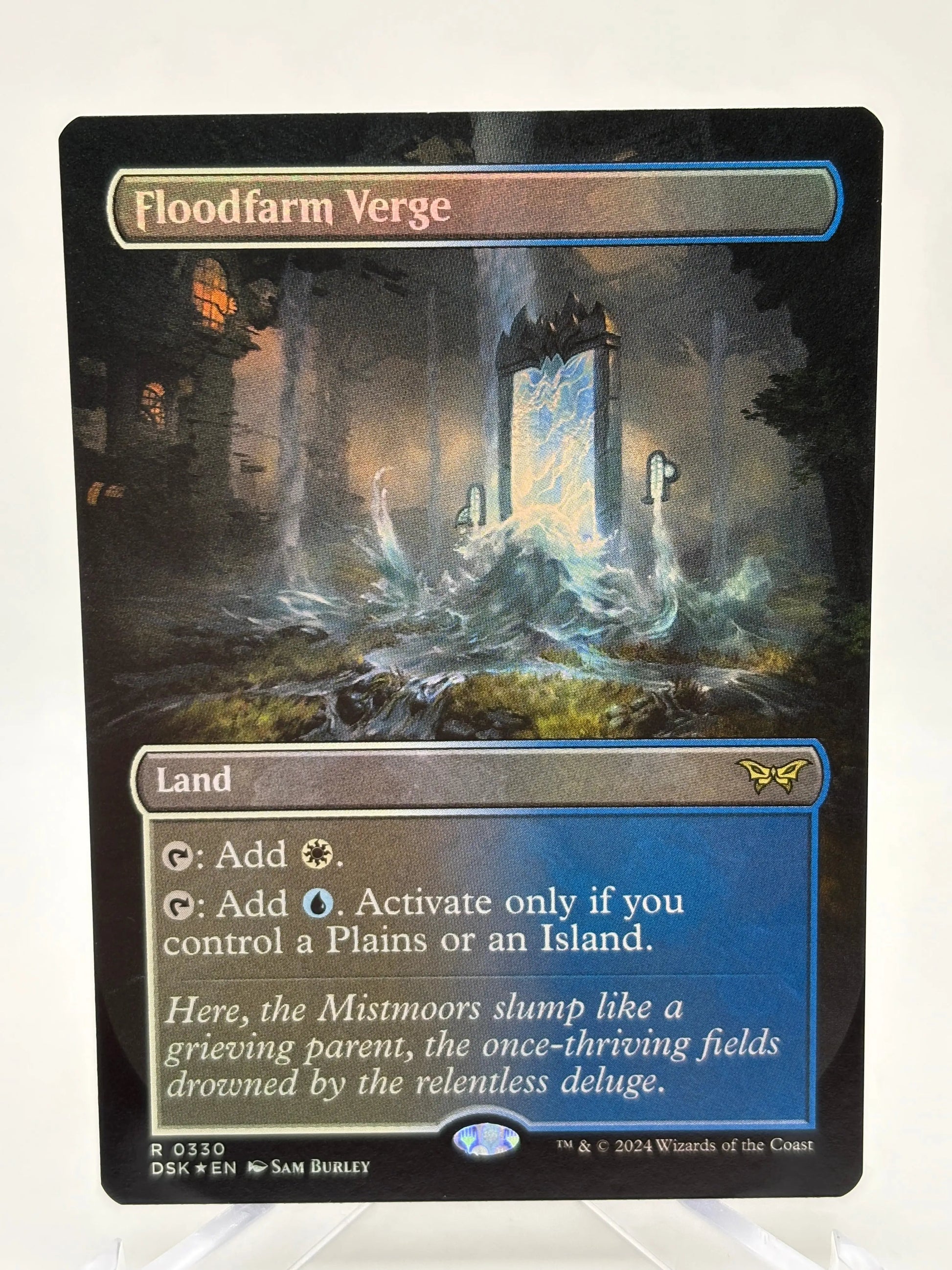 Magic The Gathering - Floodfarm Verge Rare #0330 DSK Borderless Foil Lp FRENLY BRICKS - Open 7 Days