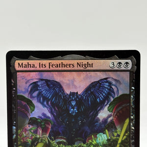 Magic The Gathering - Maha, Its Feathers Night Foil Mythic #0100 BLB Bloomburrow LP FRENLY BRICKS - Open 7 Days