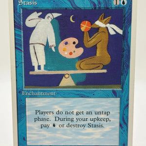 Magic The Gathering - Stasis Enchantment 1995 4th Edition FRENLY BRICKS - Open 7 Days