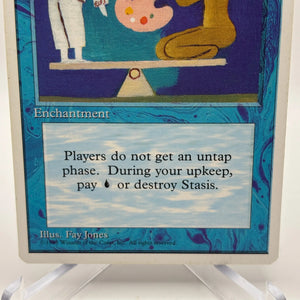 Magic The Gathering - Stasis Enchantment 1995 4th Edition FRENLY BRICKS - Open 7 Days