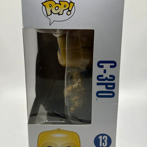 Funko POP! Star Wars #13 C-3PO Vinyl Bobble Head 2012 Big Text FRENLY BRICKS - Open 7 Days