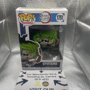 Funko Pop! Animation: Demon Slayer: Kimetsu no Yaiba - Gyutaro #1751 FRENLY BRICKS - Open 7 Days