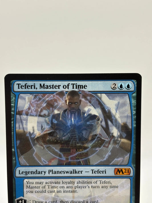 Magic The Gathering - Teferi, Master of Time Mythic 075/274 M21 LP FRENLY BRICKS - Open 7 Days