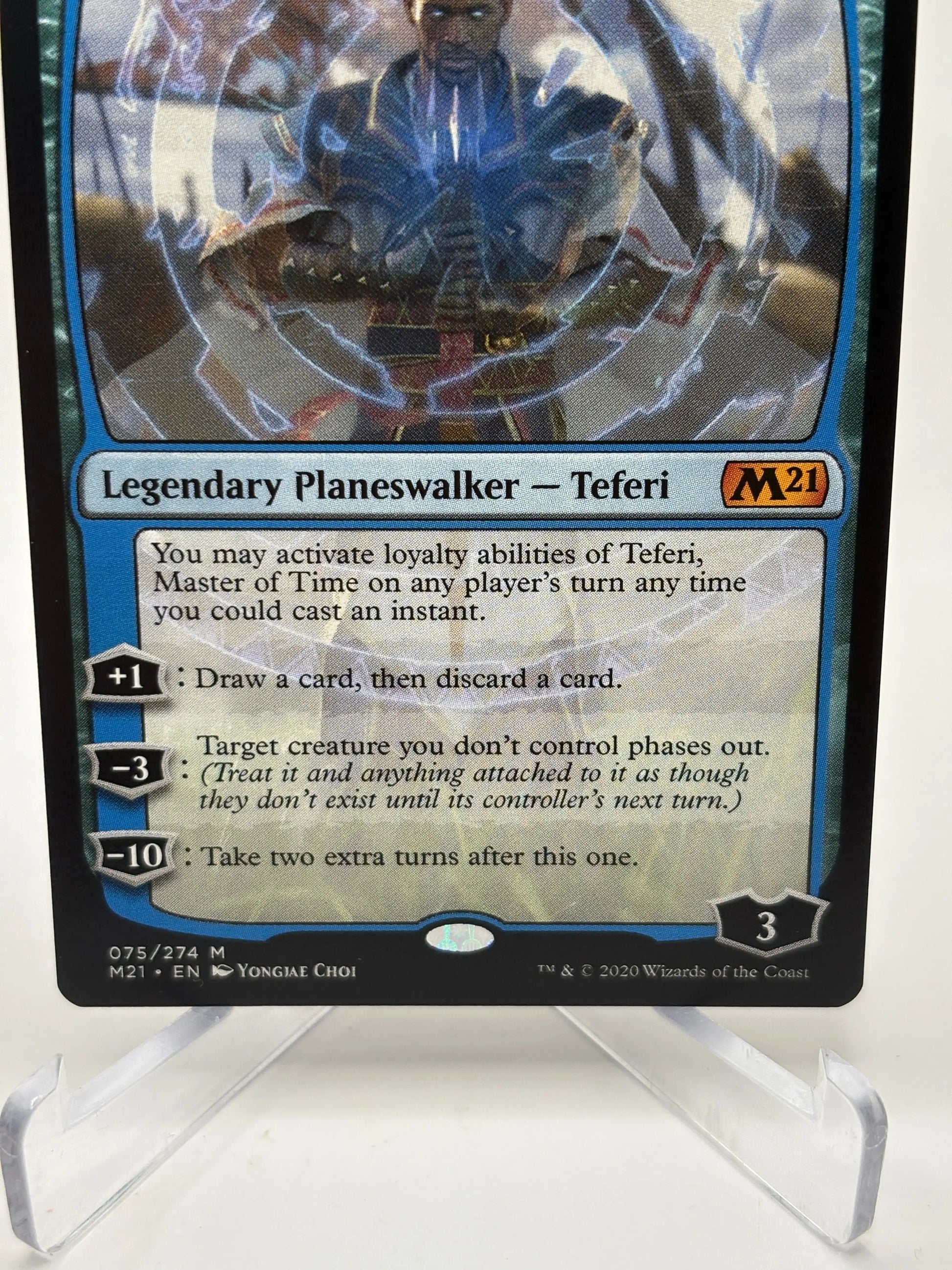 Magic The Gathering - Teferi, Master of Time Mythic 075/274 M21 LP FRENLY BRICKS - Open 7 Days