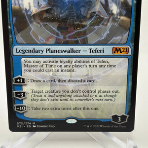 Magic The Gathering - Teferi, Master of Time Mythic 075/274 M21 LP FRENLY BRICKS - Open 7 Days