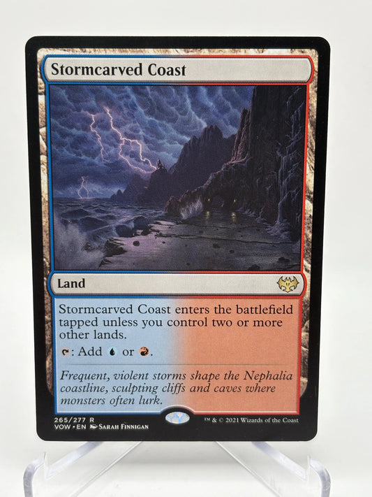 Magic The Gathering - Stormcarved Coast Rare Land #265/277 VOW LP FRENLY BRICKS - Open 7 Days
