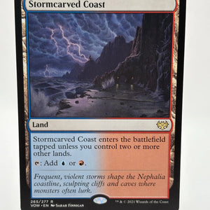 Magic The Gathering - Stormcarved Coast Rare Land #265/277 VOW LP FRENLY BRICKS - Open 7 Days