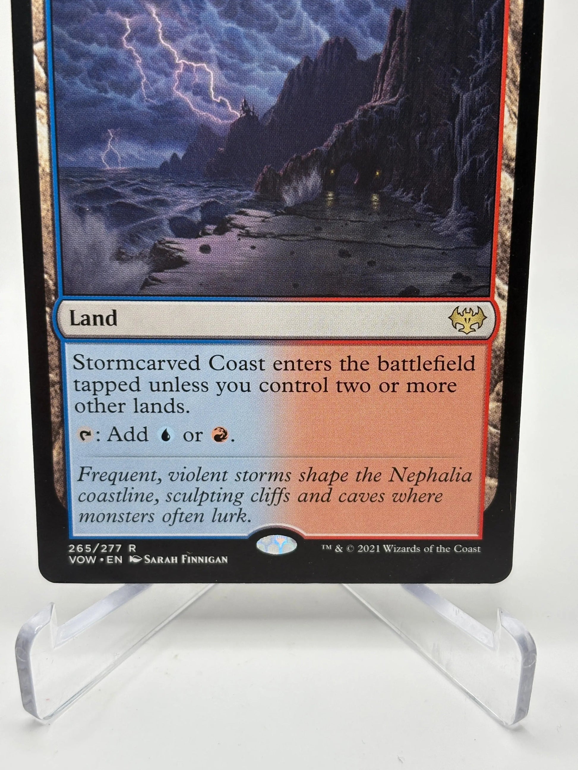 Magic The Gathering - Stormcarved Coast Rare Land #265/277 VOW LP FRENLY BRICKS - Open 7 Days