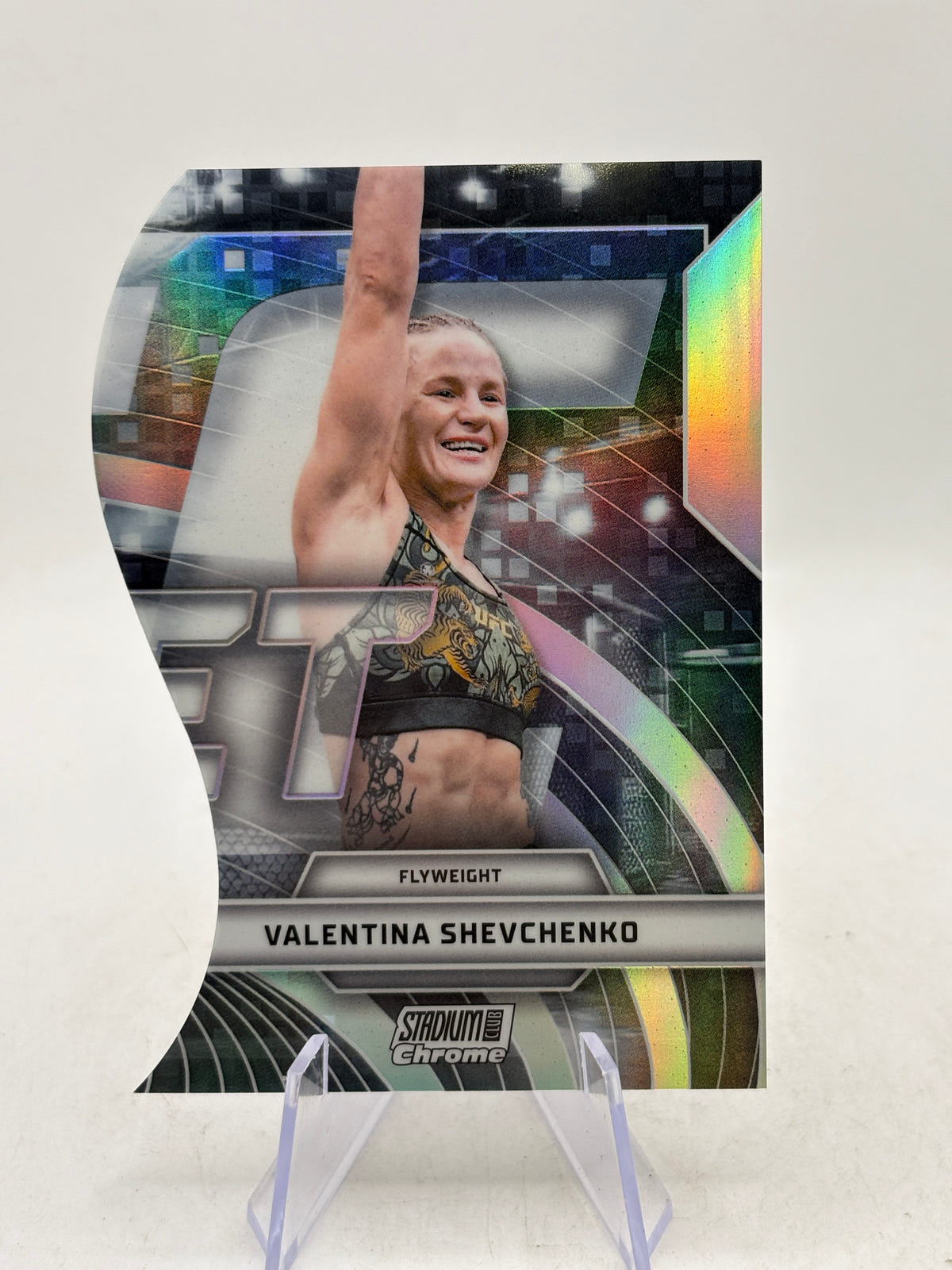 Topps Stadium Club UFC 2026 - Valentina Shevchenko TVN-36 Diecut image 1