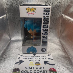Funko Pop! Dragon Ball Z Super Saiyan God Super Saiyan Goku #121 FRENLY BRICKS - Open 7 Days