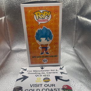 Funko Pop! Dragon Ball Z Super Saiyan God Super Saiyan Goku #121 FRENLY BRICKS - Open 7 Days