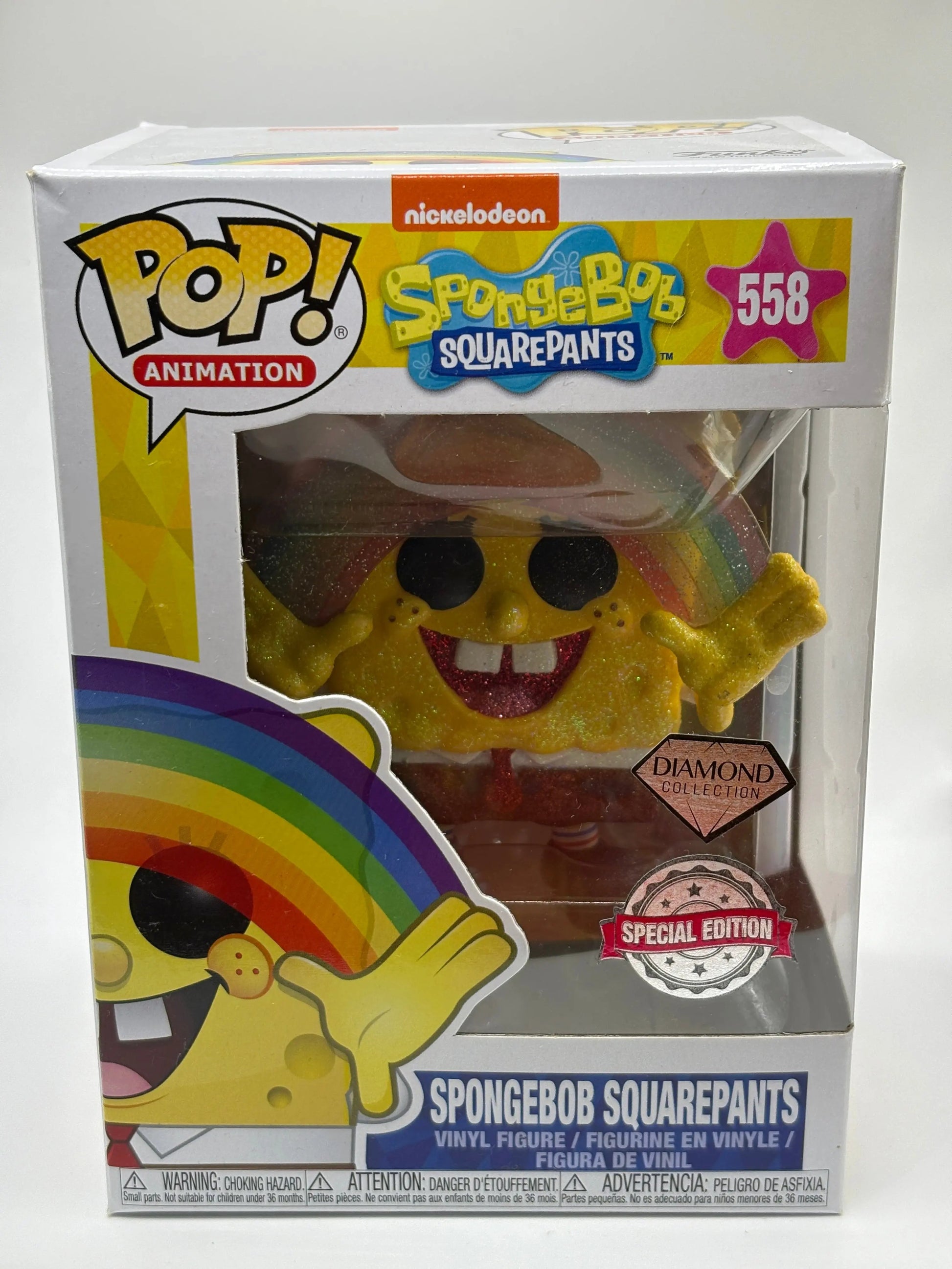 Funko POP! Animation Spongebob #558 Spongebob Diamond Special Edition FRENLY BRICKS - Open 7 Days