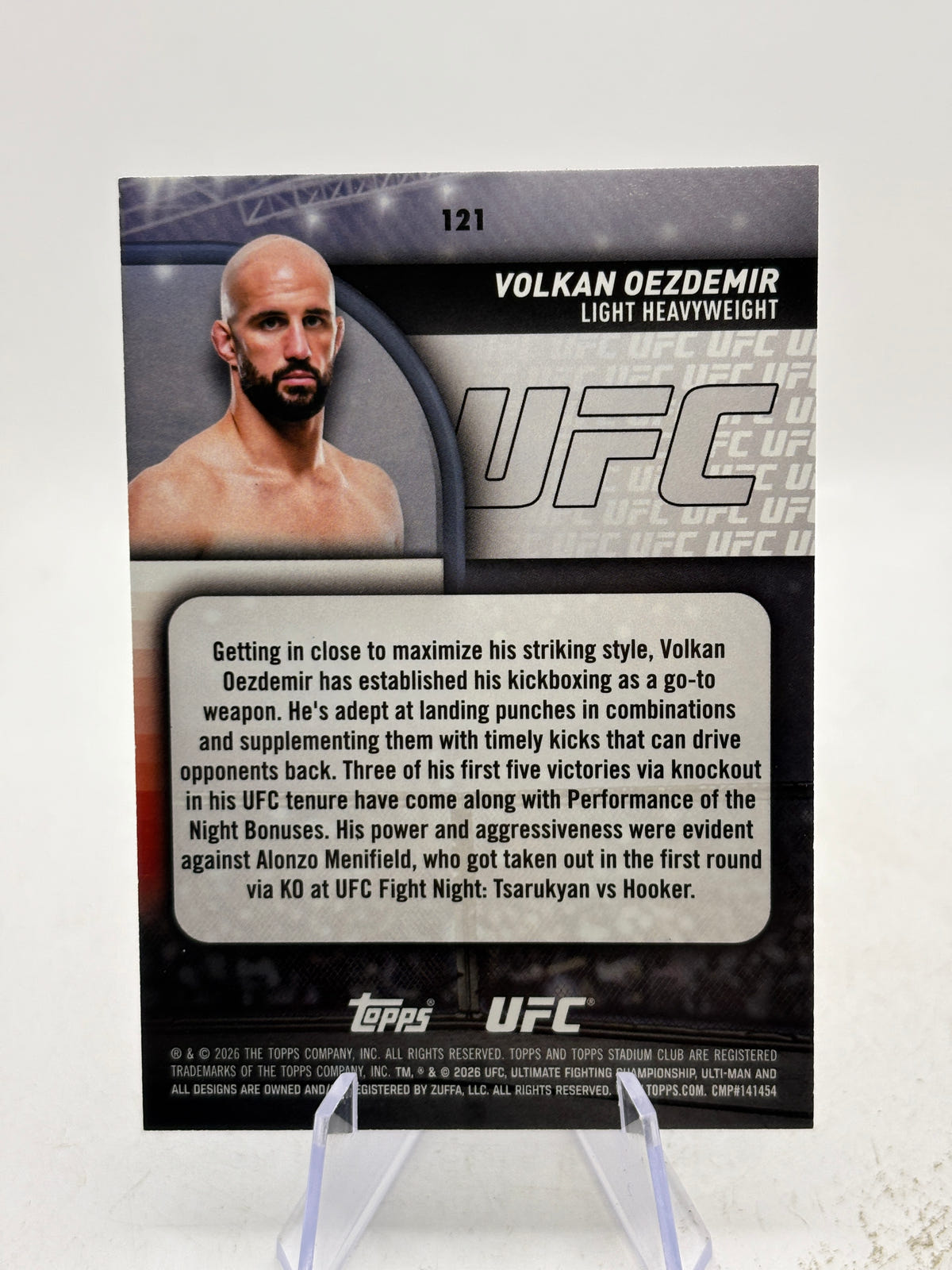Topps UFC Stadium Club - Volkan Dezdemir 22/50 Blue image 2